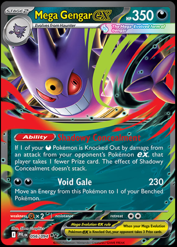 Image of Mega Gengar ex Phantasmal Flames (PFL) #56