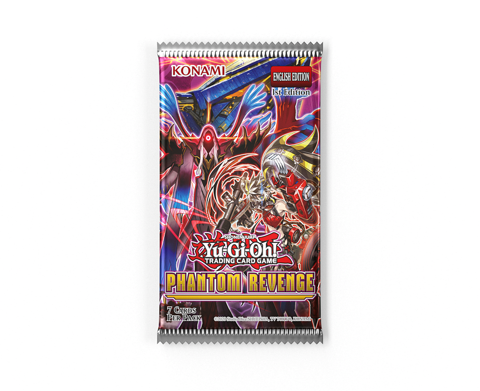 YuGiOh Phantom Revenge 2025 Booster Box – sealed box of 7-card booster packs