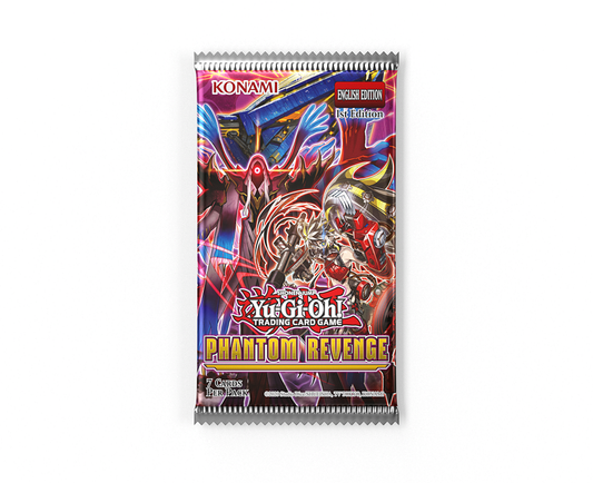 YuGiOh Phantom Revenge 2025 Booster Box – sealed box of 7-card booster packs