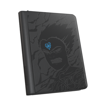 POG X Alpha Wolf Limited Edition 16 Pocket MEGA Zip Binder showing the expansive cover and heavy-duty zipper.