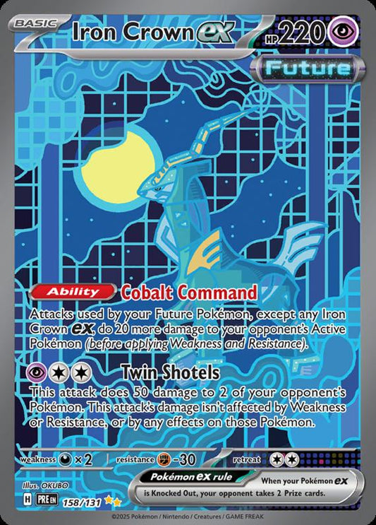 Image of Iron Crown ex Prismatic Evolutions (PRE) #158