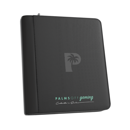 Palms Off Gaming Collector's Series 4-Pocket Top Loader Zip Binder from Hobby Collectors Australia - Black