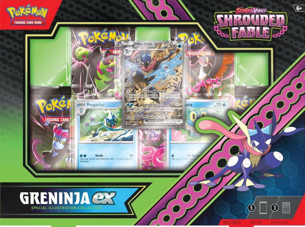 Pokémon TCG - Scarlet & Violet Shrouded Fable - Greninja ex & Kingdra ex Special Illustration Collection (Twin Pack)