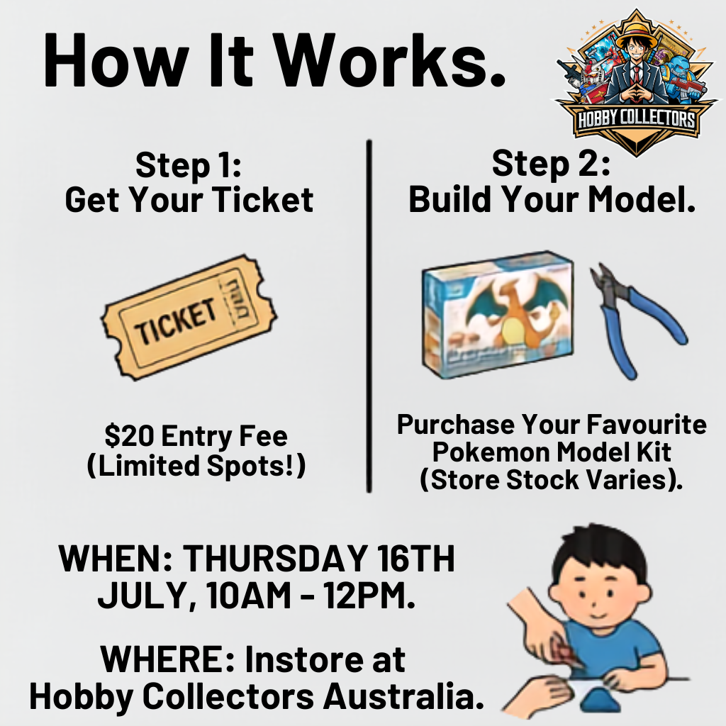 Build-A-Pokémon-Model Day — Thurs 16 July 2026 (10am–12pm) | HCA Kids Event