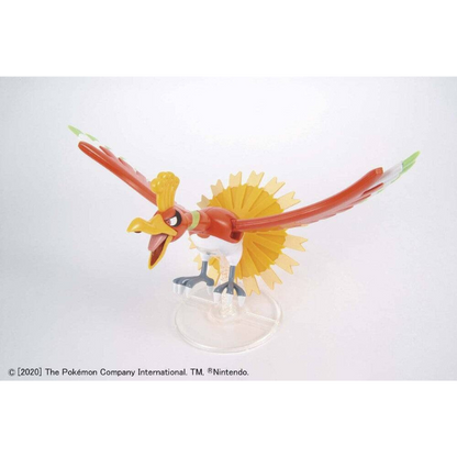 Bandai Pokémon Model Kit Ho-Oh G5060464 snap-fit plastic model with vibrant colours and moveable wings
