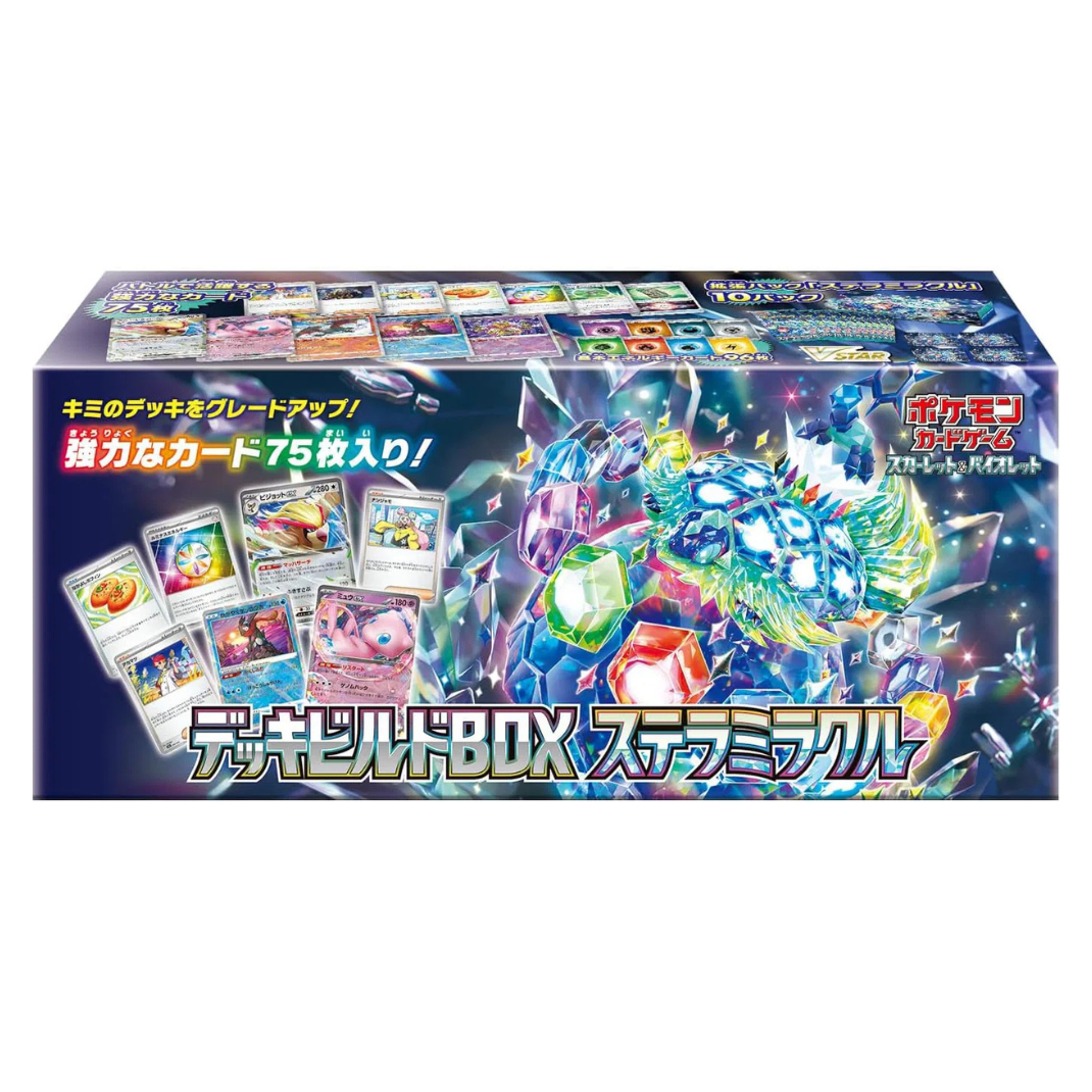 Sealed Japanese Pokémon TCG Stellar Miracle Deck Build Box featuring Terapagos ex artwork.