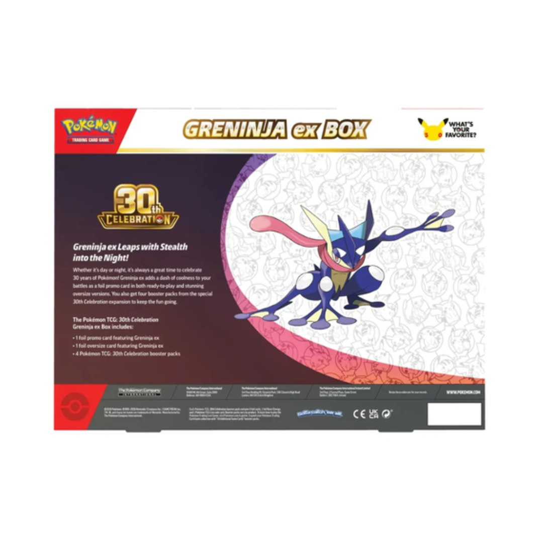Pokemon TCG 30th Celebration ex Box packaging