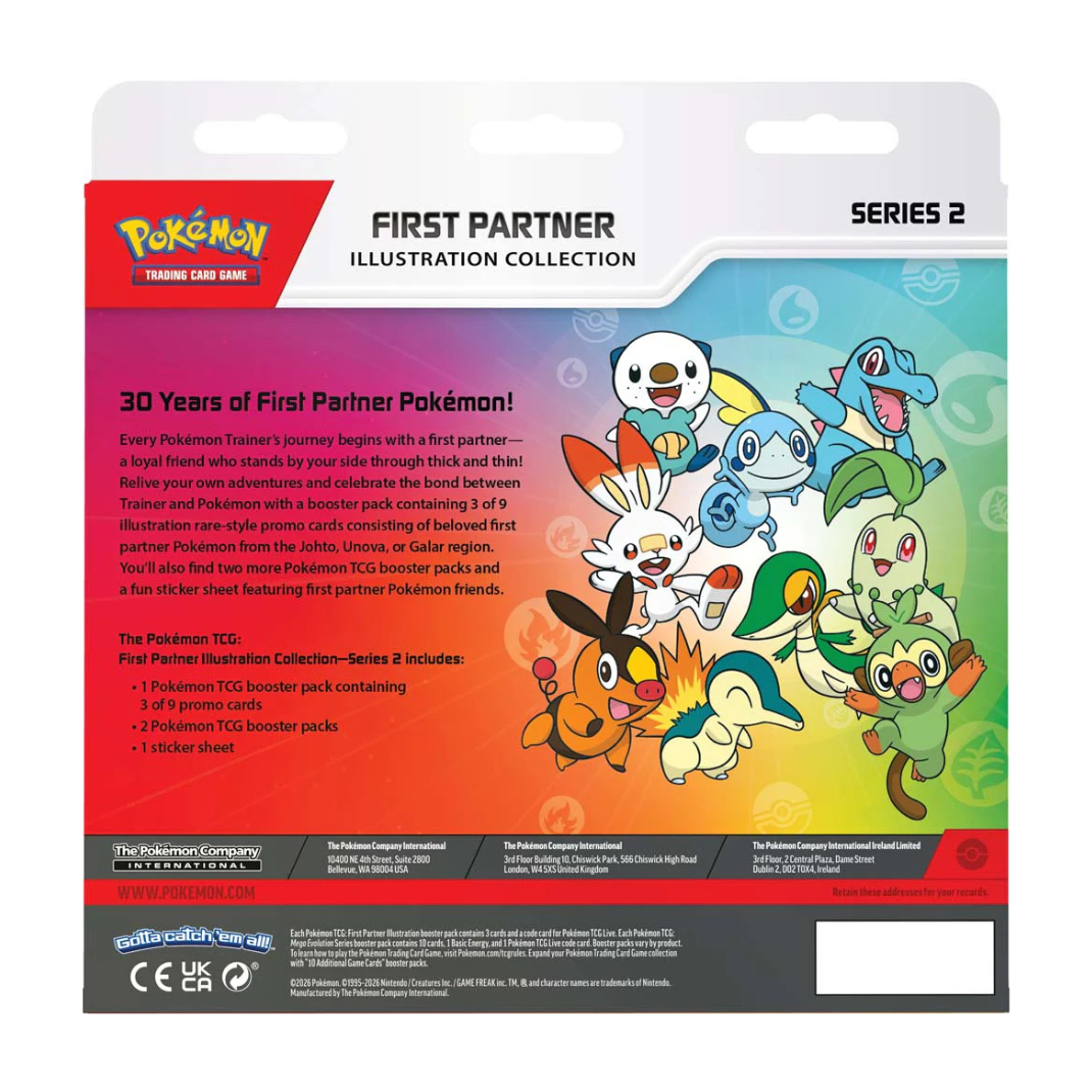 Pokemon TCG First Partner Illustration Collection Series 2 Johto Unova Galar 30th Anniversary IR promo cards panoramic scene sealed officially licensed