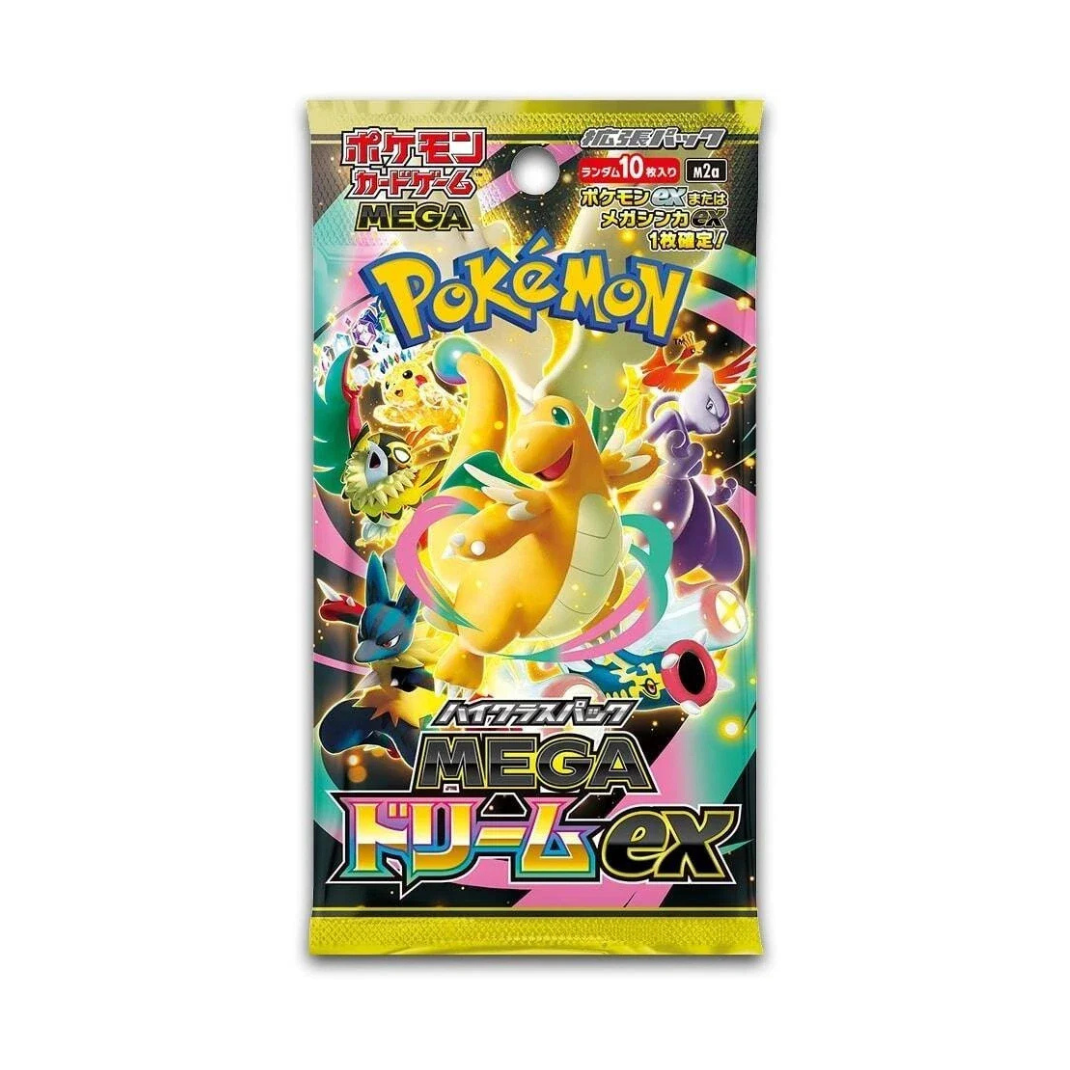 Mega Dream M2a Japanese Pokémon TCG Booster Box sealed with 10 booster packs