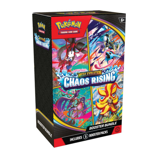 Pokemon TCG Mega Evolution Chaos Rising Booster Bundle 6 packs Mega Greninja ex Mega Pyroar ex Mega Floette ex sealed - Hobby Collectors Australia