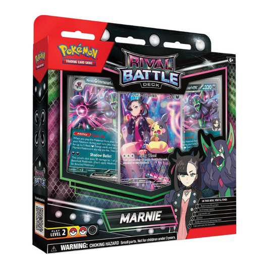 Pokémon TCG Rival Battle Deck—Marnie vs. Steven – Includes two 60-card decks, deck boxes, coins, playmats, and accessories for immediate play