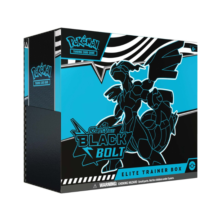 Pokémon TCG Scarlet & Violet—Black Bolt Elite Trainer Box – Includes 9 Booster Packs and Exclusive Promo Card
