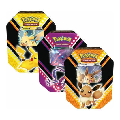 Pokémon TCG: V Powers Tin — Pikachu V / Eevee V / Eternatus V