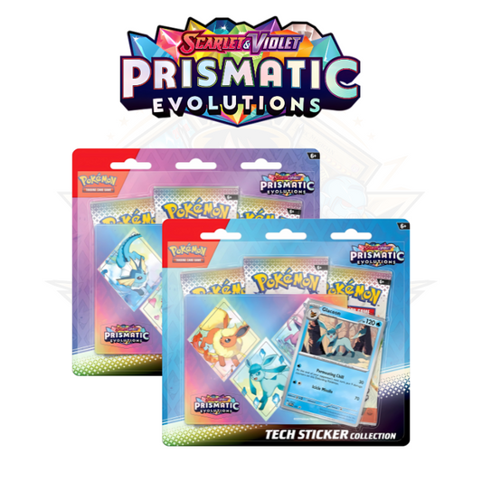 Pokémon TCG - Scarlet & Violet Prismatic Evolutions - Tech Sticker Collection (Assorted)