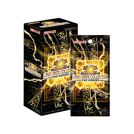 Yu-Gi-Oh! OCG Limit Over Collection The Heroes Japanese Booster Box featuring Dark Magician and Extended Art Overframe card designs at Hobby Collectors Australia