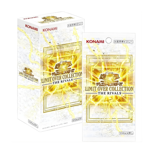 Yu-Gi-Oh! OCG Limit Over Collection The Rivals Japanese Booster Box featuring Blue-Eyes White Dragon and Extended Art card designs at Hobby Collectors Australia