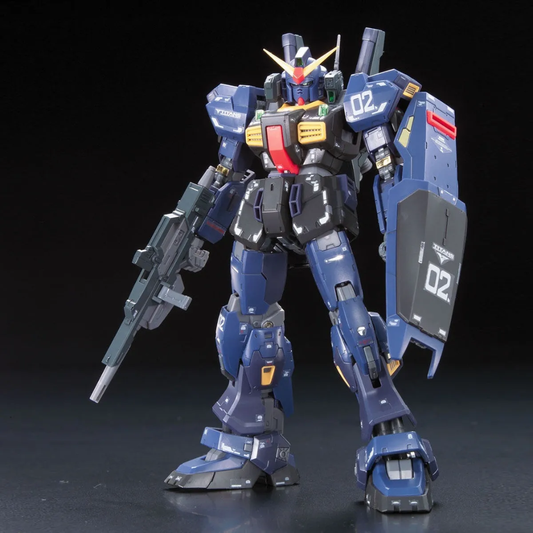 The RG RX-178 Gundam MK-II Titans in a neutral standing pose