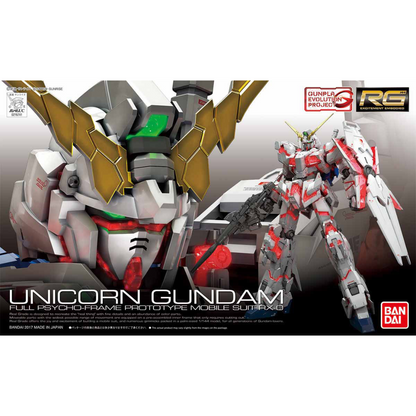 RG Gundam Unicorn Box Art