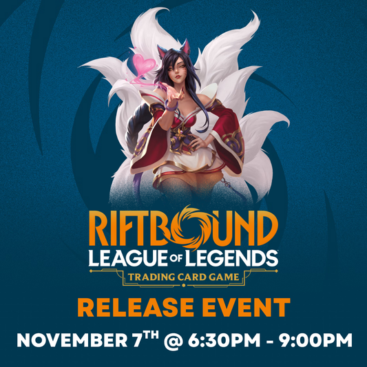 League of Legends: Riftbound Origins TCG Release Event at Hobby Collectors Australia – Modified Champion Deck format, Friday 7th November 2025.