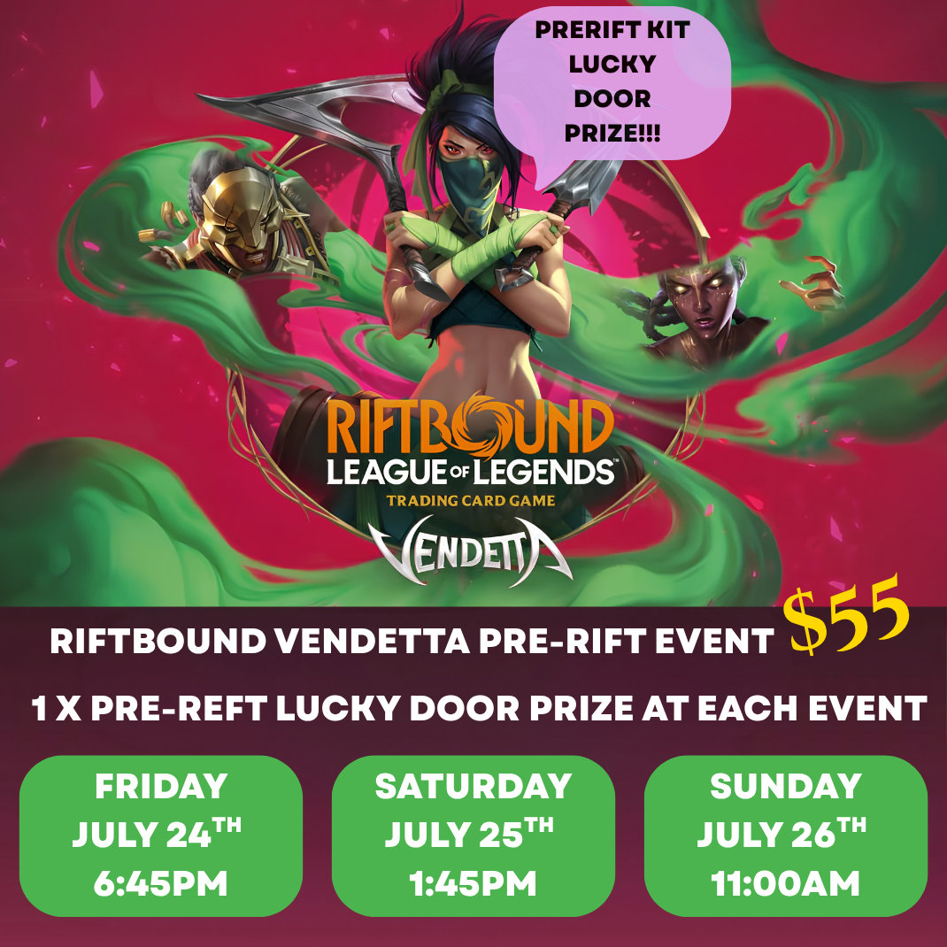 Riftbound: League of Legends TCG — Vendetta Pre-Rift Event Ticket | Hobby Collectors Australia