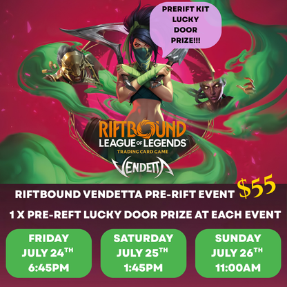 Riftbound: League of Legends TCG — Vendetta Pre-Rift Event Ticket | Hobby Collectors Australia