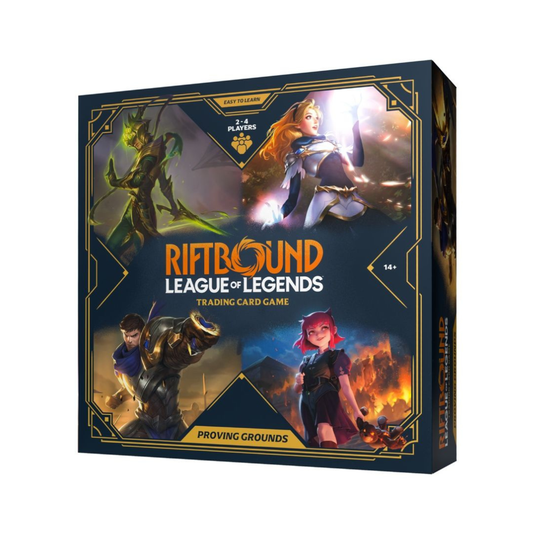 Riftbound: League of Legends TCG Proving Grounds Origins set with champions and rare collectible cards