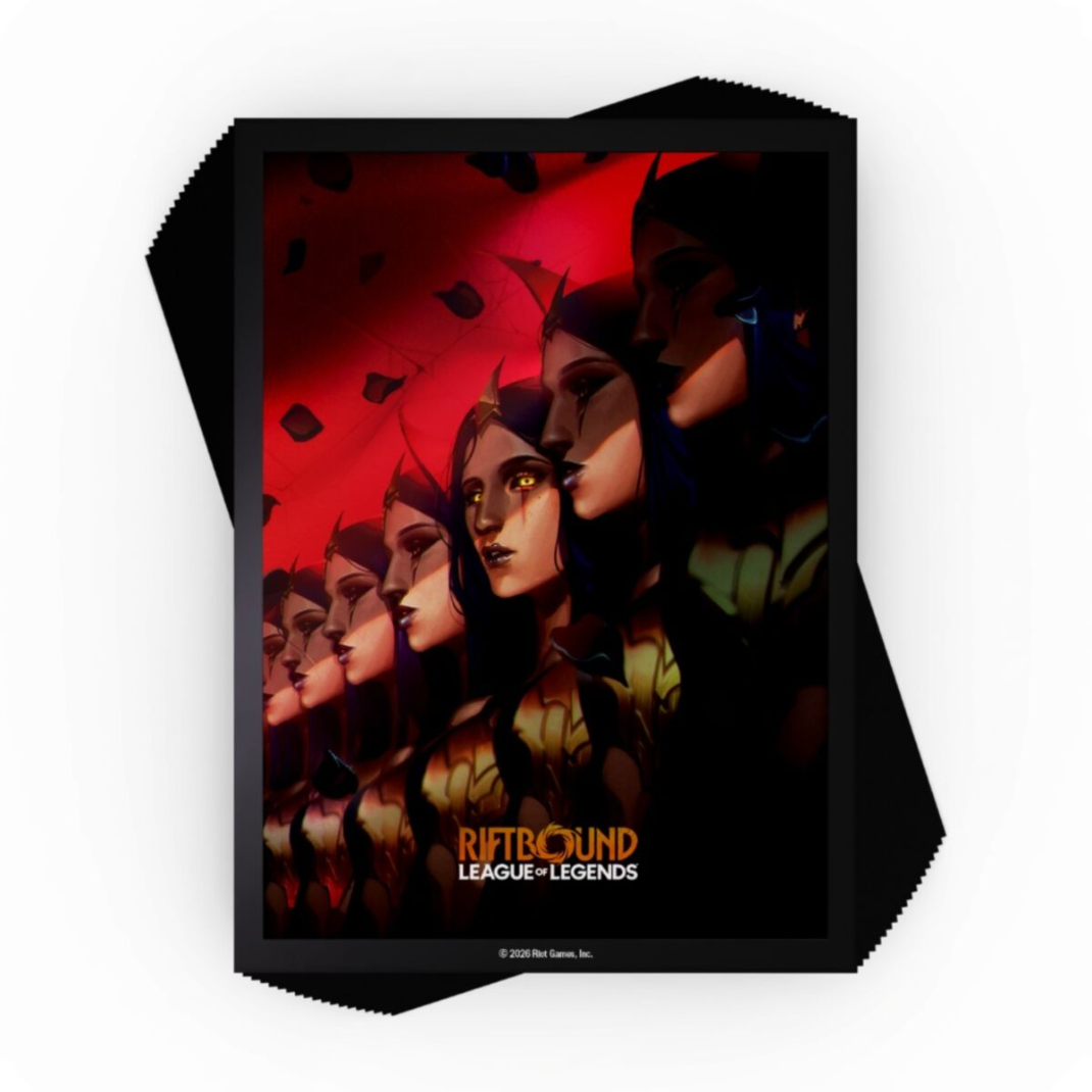 Riftbound League of Legends TCG Unleashed Art Sleeves LeBlanc Deceiver 100 count official Riot Games card sleeves - Hobby Collectors Australia