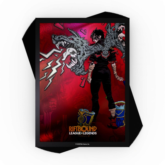 Riftbound League of Legends TCG Unleashed Art Sleeves Vi Piltover Enforcer 100 count official Riot Games card sleeves - Hobby Collectors Australia