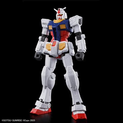Bandai Entry Grade 1/144 RX-78F00/E Gundam Osaka Expo 2025 Gundam NEXT FUTURE Pavilion EG Gunpla beam rifle shield statue pose hands