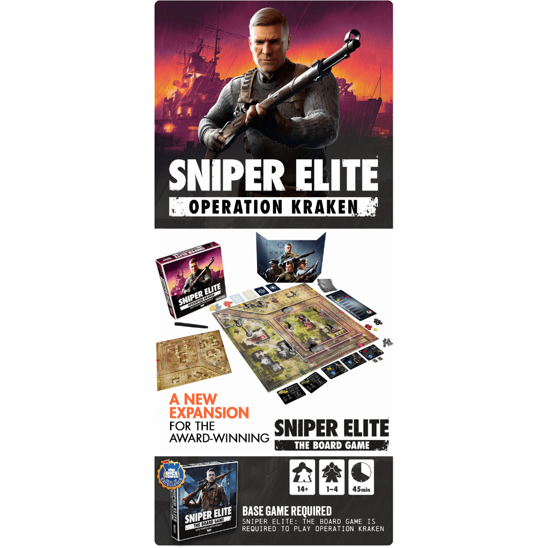 Sniper Elite Operation Kraken expansion box art