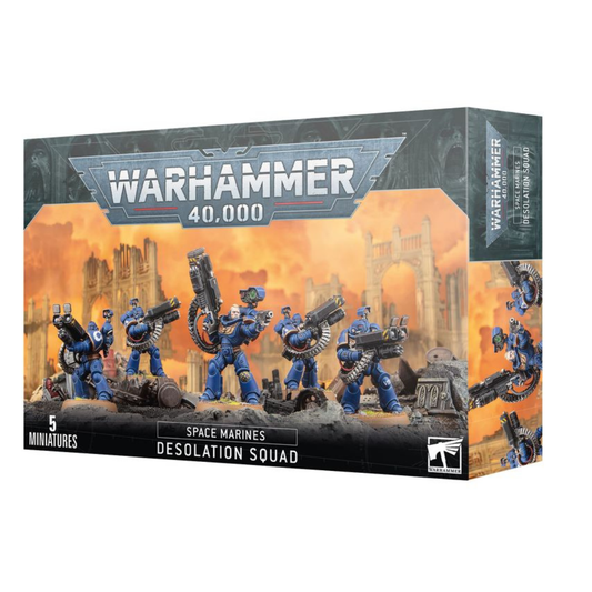 Warhammer 40K Space Marines Desolation Squad miniatures assembled