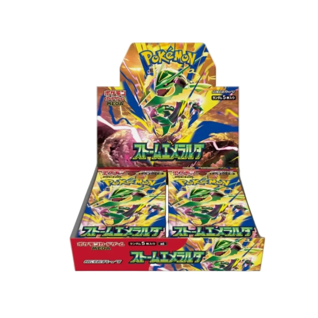 Pokemon TCG MEGA Storm Emeralda M6 Japanese booster box packaging