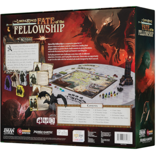 The Lord of the Rings: Fate of the Fellowship — A Pandemic System Game | Z-Man Games | 1–5 Players