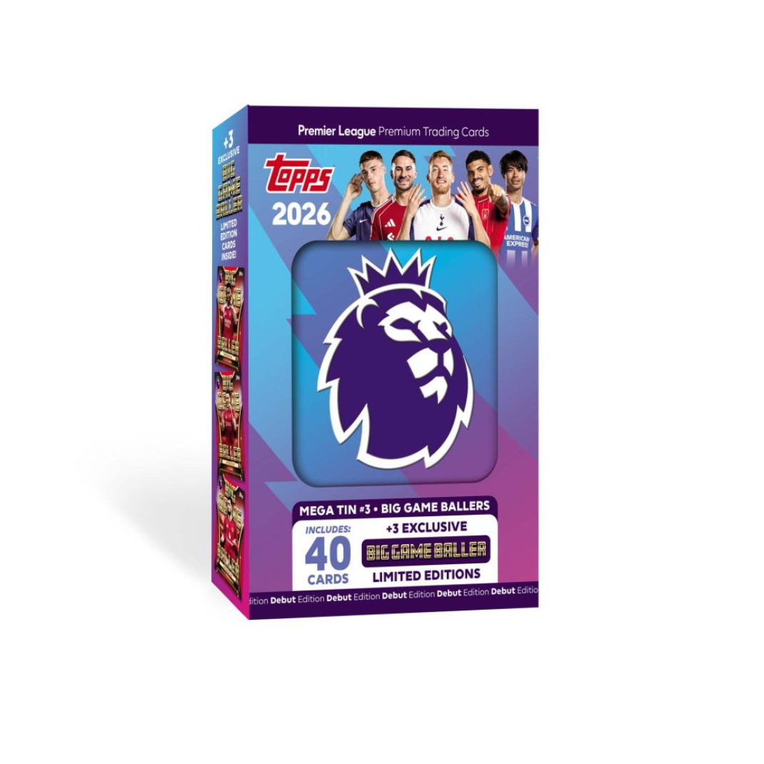 Topps Premier League 2026 Mega Tin sealed – Hobby Collectors Australia