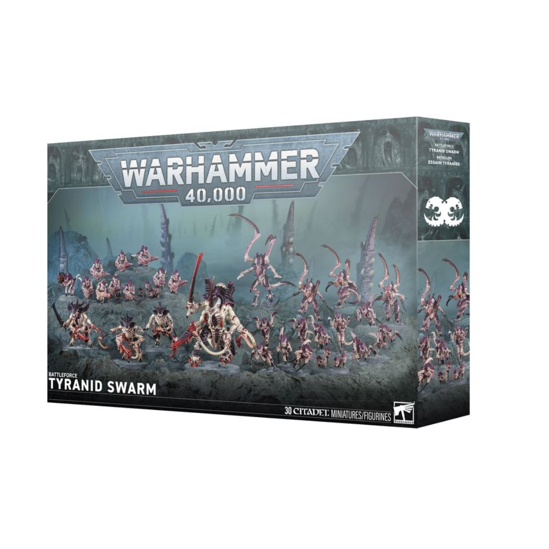 Warhammer 40000 Battleforce Tyranid Swarm 30 miniatures Hive Tyrant Lictor Von Ryans Leapers Hormagaunts Termagants Ripper Swarms army box set