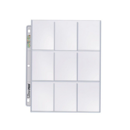 Ultra Pro Silver Series 18-Pocket Pages UP83675 retail pack of 25 pages, holds 450 card