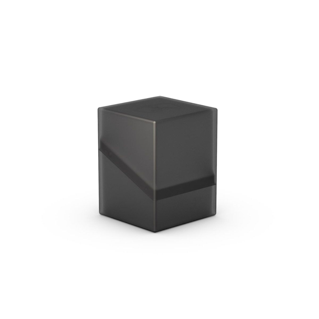 Ultimate Guard Deck Box Boulder 100+ Onyx in a solid black, matte-finish protective card case.