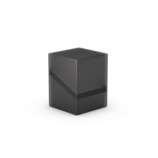 Ultimate Guard Deck Box Boulder 100+ Onyx in a solid black, matte-finish protective card case.