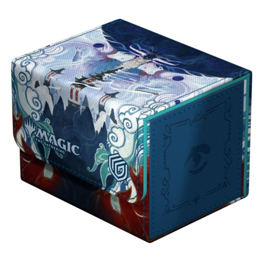 The Ultimate Guard Sidewinder 100+ XenoSkin deck box featuring full-color Inspired Ultimatum artwork from the MTG Tarkir Dragonstorm set.