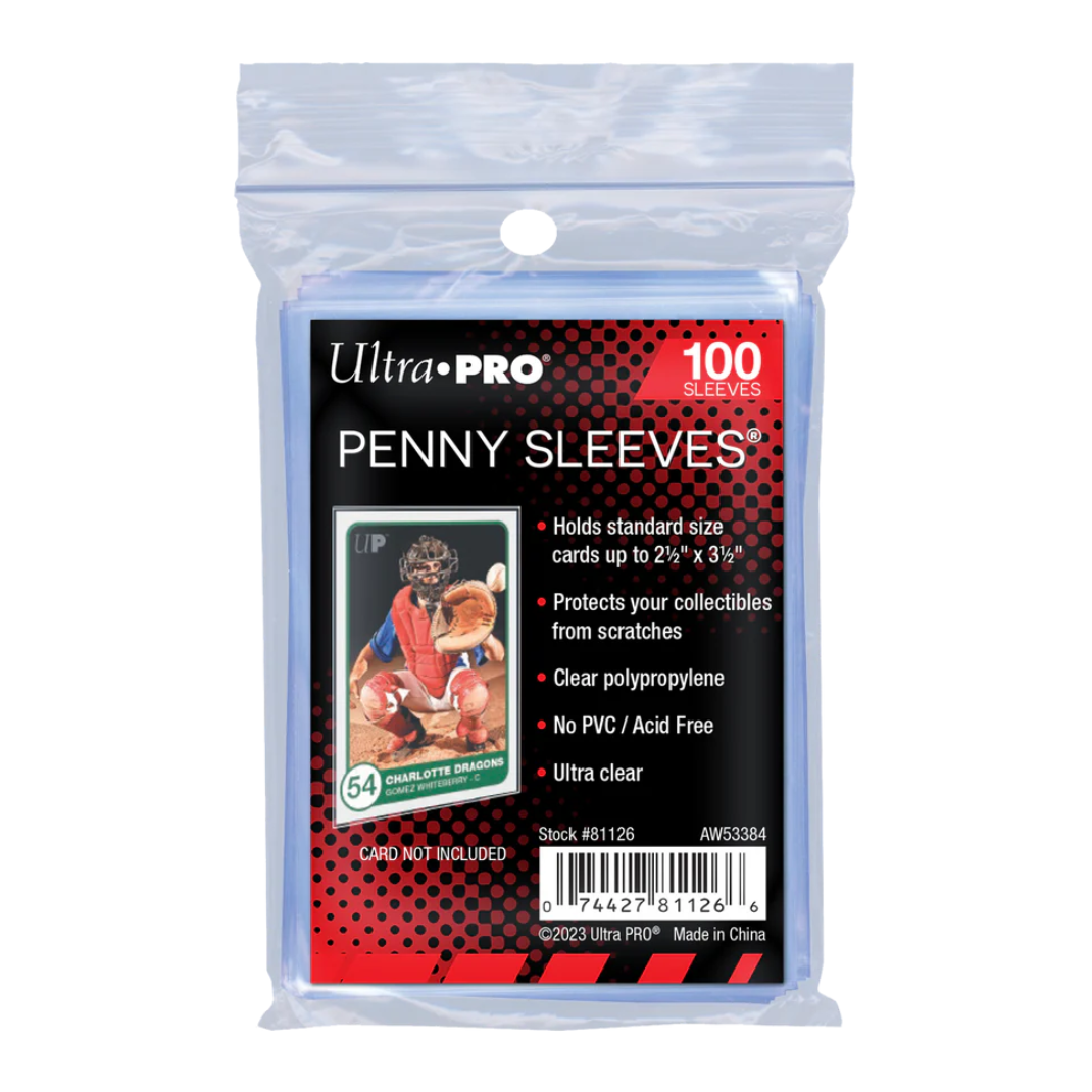 Ultra PRO: 2.5" x 3.5" Soft Card Penny Sleeves for Standard Size Cards (100ct)