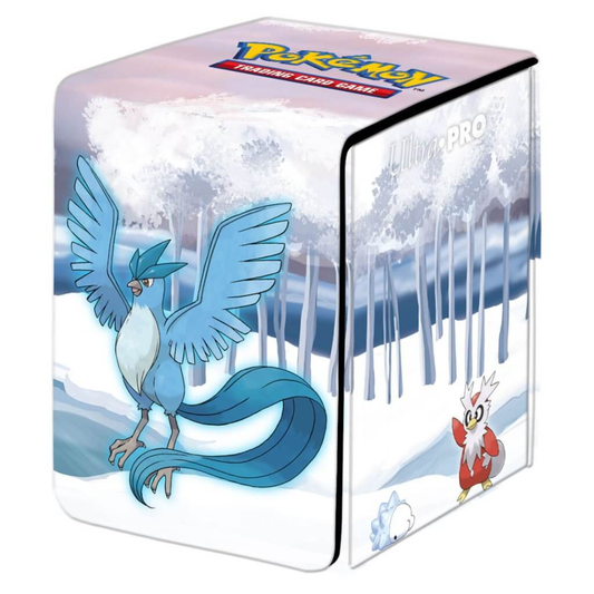 Ultra PRO Pokemon Alcove Flip Deck Box Gallery Series Frosted Forest featuring Articuno Alolan Vulpix Vanilluxe Delibird Snom - Hobby Collectors Australia