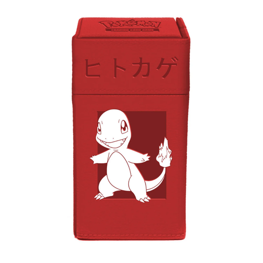 Ultra PRO Pokemon Charmander M2 Deck Box premium leatherette magnetic closure holds 75 double-sleeved cards with dice tray - Hobby Collectors Australia