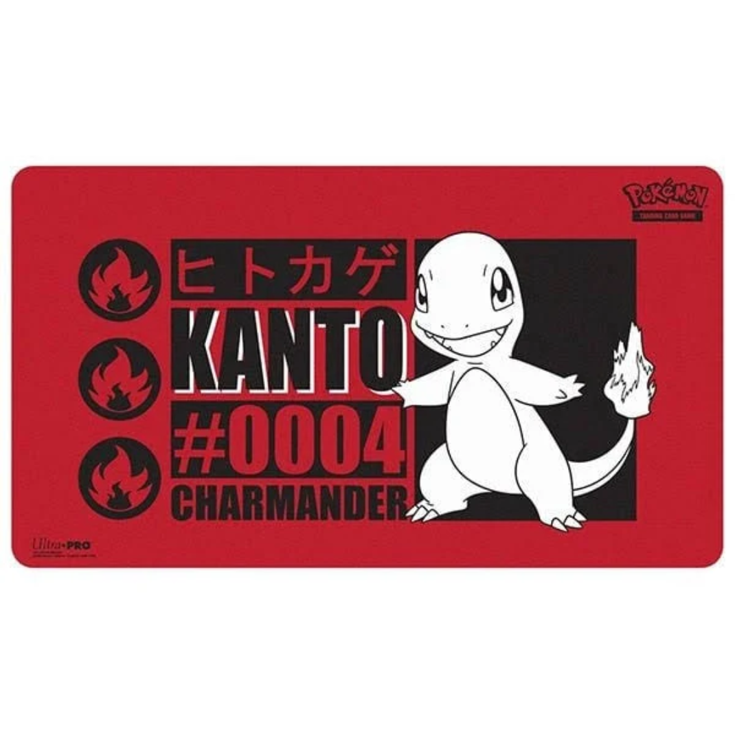Ultra PRO Pokemon Charmander Playmat soft fabric surface non-slip rubber backing full-art official artwork Kanto - Hobby Collectors Australia