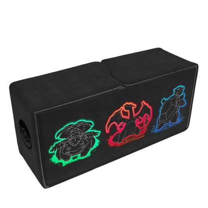 Ultra PRO Pokemon Neon Kanto Alcove Vault Deck Box with neon Venusaur Charizard Blastoise artwork 3-deck storage magnetic closure - Hobby Collectors Australia