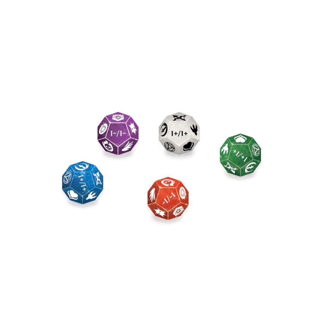 Ultra Pro 12-Sided Keyword Counters – acrylic gaming dice for Magic: The Gathering and other TCGs