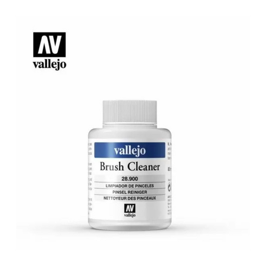 Vallejo 28900 Brush Cleaner – 85 ml bottle for professional model and miniature brush maintenance