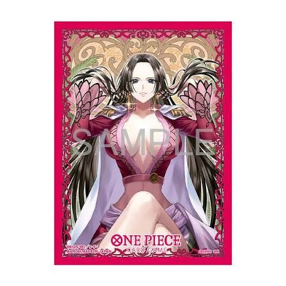 Bandai: One Piece Card Game — Official Card Sleeves Vol.13 | 70 Sleeves Per Pack | Mihawk, Boa Hancock, Hat Patterns & Standard Purple