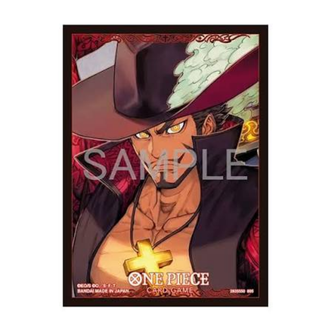 Bandai: One Piece Card Game — Official Card Sleeves Vol.13 | 70 Sleeves Per Pack | Mihawk, Boa Hancock, Hat Patterns & Standard Purple