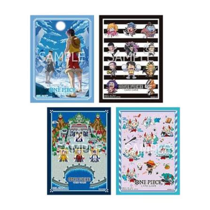 Bandai: One Piece Card Game — Official Card Sleeves Vol.15 | 70 Sleeves | Luffy & Ace, Yamato, Three Admirals & Impel Down