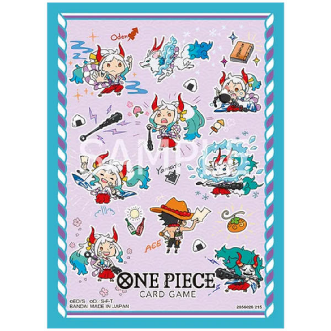 Bandai: One Piece Card Game — Official Card Sleeves Vol.15 | 70 Sleeves | Luffy & Ace, Yamato, Three Admirals & Impel Down